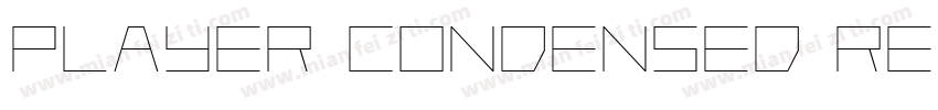 Player Condensed Reg字体转换